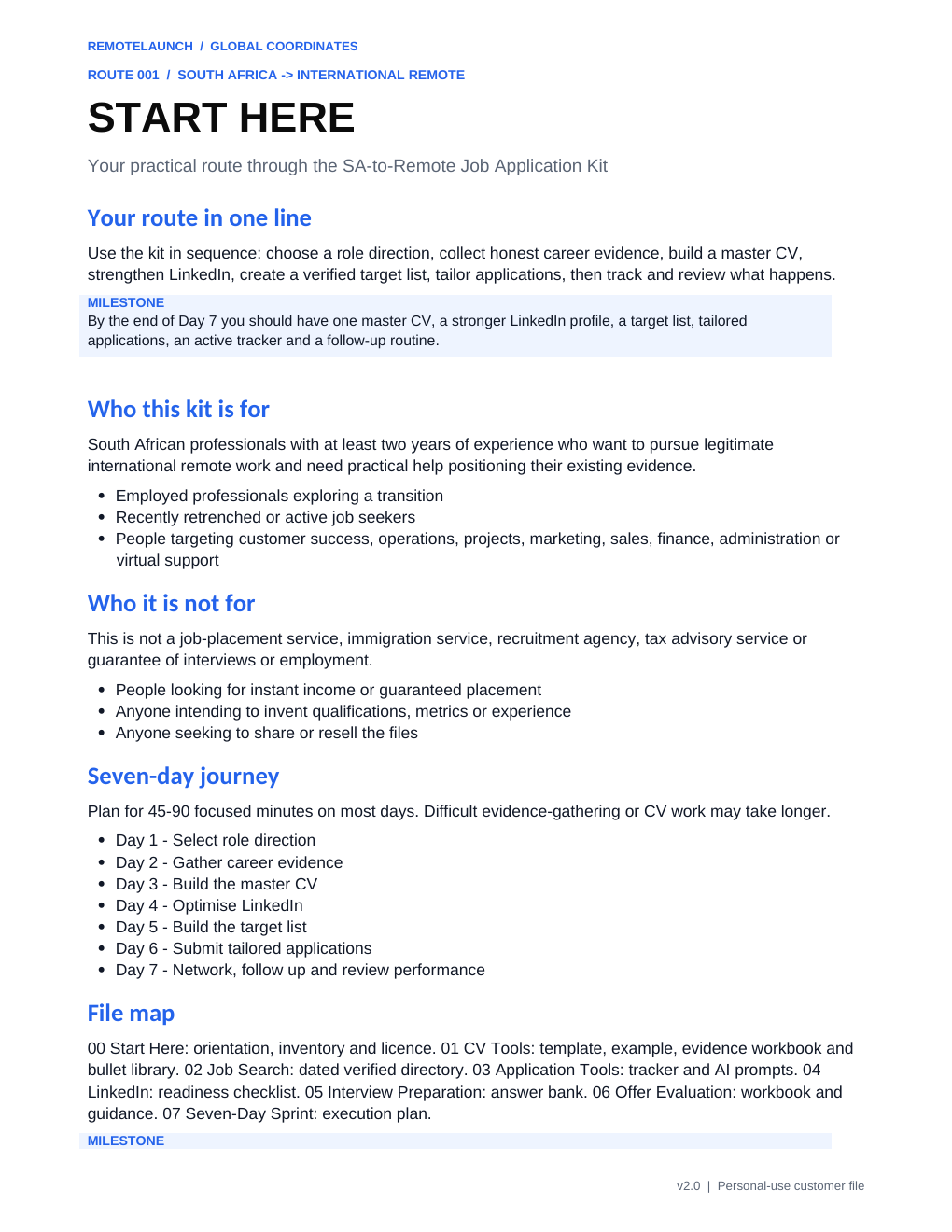 Actual Start Here guide preview